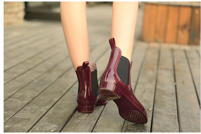 Botas de Lluvia Infantiles Impermeables con Elástico Decorativo - Image 13