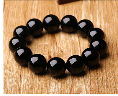 Pulsera de Obsidiana Negra Natural para Hombre y Mujer - Joyería de Parejas - Image 3