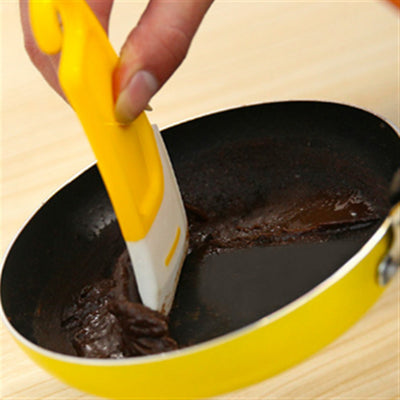 Cepillo de Silicona Antiadherente para Sartenes - Raspador de Ollas