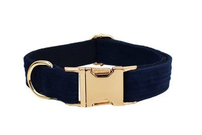 Collar y Correa para Perro en Pana Azul Marino - Cuerda de Sujeción para Exterior - Image 17