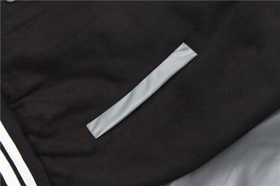 Uniforme de Béisbol con Manga de Cuero PU y Bordado Payaso Flocking Americano - Image 21