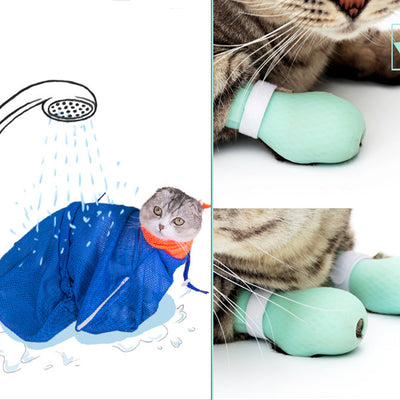 Protectores de Patas para Gatos - Guantes Antirasguños de Silicona (4 piezas) - Image 9