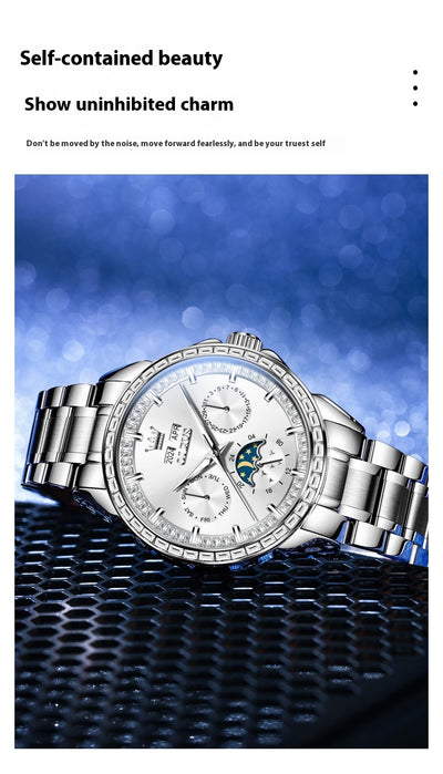Reloj Automático Mecánico para Hombre con Incrustaciones de Diamantes - Image 14