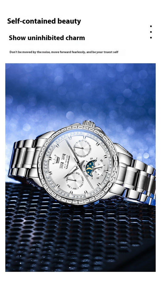 Reloj Automático Mecánico para Hombre con Incrustaciones de Diamantes - Image 14