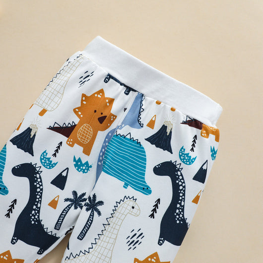 Conjunto Infantil de Manga Larga con Estampado de Animales Otoñales - Image 11