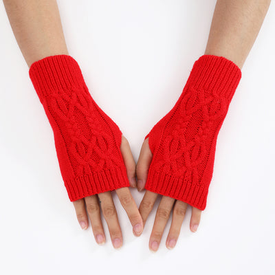 Guantes Tejidos Medio Dedo para Parejas - Lana Cálida Invierno Unisex - Image 12