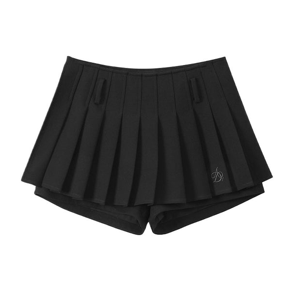 Falda Plisada Bordada Línea A para Verano