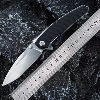 Cuchillo Plegable de Supervivencia con Mango de Fibra de Nylon - Image 4