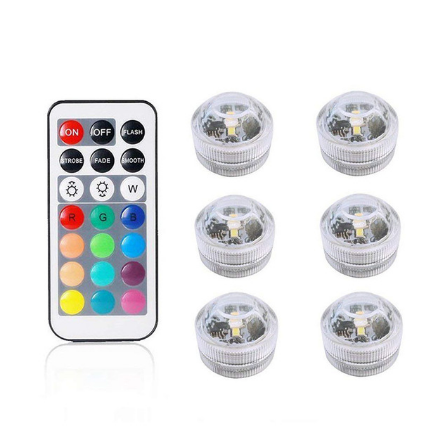 Luz LED Sumergible con Control Remoto - 5 Colores Ajustables - Image 12