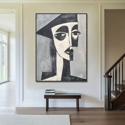 Cuadro Abstracto Picasso Óleo Pintado a Mano - Arte Moderno para Sala, Dormitorio y Baño - Image 3
