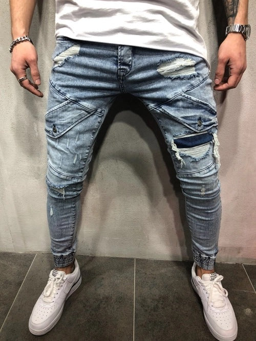 Pantalones Vaqueros Slim Fit Azul Oscuro para Hombre - Corte Moderno