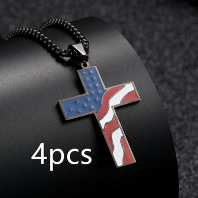 Collar Patriótico con Cruz y Bandera - Image 10