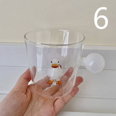 Vaso de Agua con Diseño Animal 3D en Vidrio - Image 4