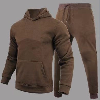 Sudadera Hoodie Slim Fit de Color Sólido para Hombre - Image 2