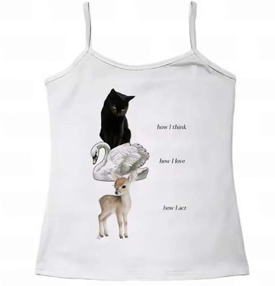 Chaleco Ajustado con Estampado de Gatos para Niña - Image 19