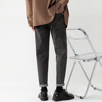 Pantalones Cropped Azul Claro Corte Recto Hombre - Image 23