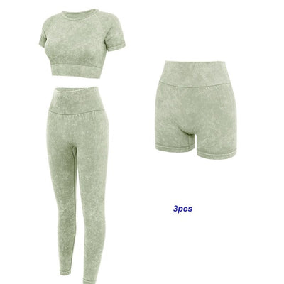 Conjunto Deportivo Yoga Mujer Seamless - Pantalón y Top Fashion - Image 14