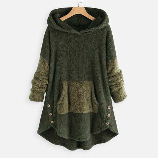 Suéter Acolchado Doble Faz con Capucha - Manga Larga Estilo Europeo - Image 7