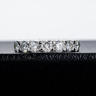Anillo de Plata Esterlina con Moissanita Chapado - Image 2