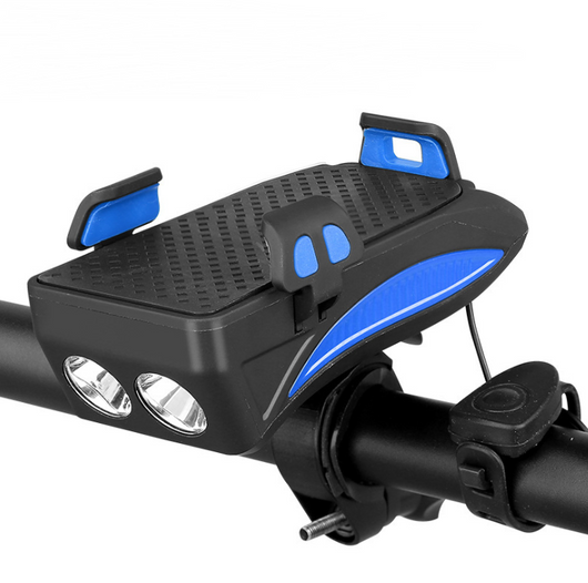 Soporte Multifuncional para Celular en Bicicleta con Cargador, Luz LED y Timbre - Image 13