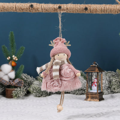 Muñeca Decorativa Navideña con Astas y Alas de Ángel - Image 3