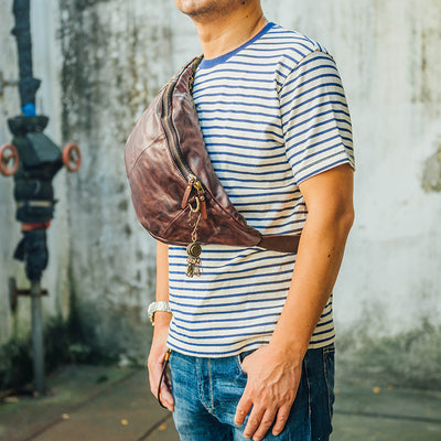 Bolso de Cuero para Hombre con Bandolera Ajustable - Image 3
