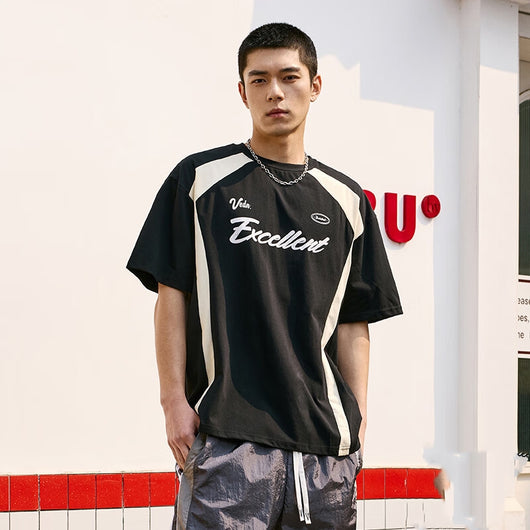 Camiseta de Baloncesto Tejida Cuello Redondo Estilo Americano