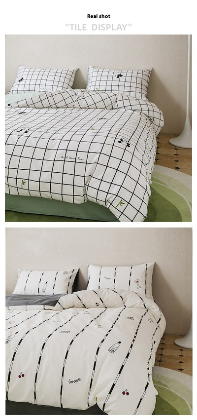 Juego de Cama 4 Piezas 100% Algodón con Estampado - Image 34