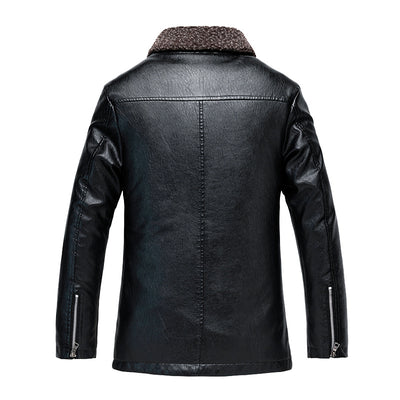 Abrigo de Invierno con Cuello de Solapa y Forro Grueso - Image 12