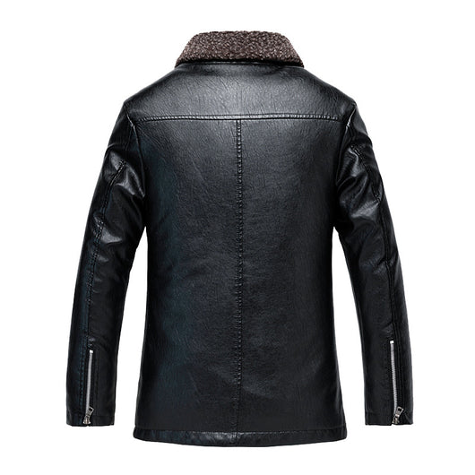 Abrigo de Invierno con Cuello de Solapa y Forro Grueso - Image 12