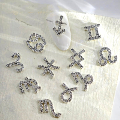 Accesorios de Uñas Astrológicos con Diamantes Incrustados - Image 11