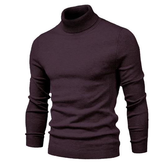 Suéter Cuello Alto Slim Fit Básico para Hombre - Abrigo Casual Invierno - Image 5