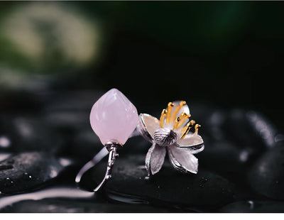 Anillo de Plata Esterlina con Jade Lotus Estilo Vintage - Image 9
