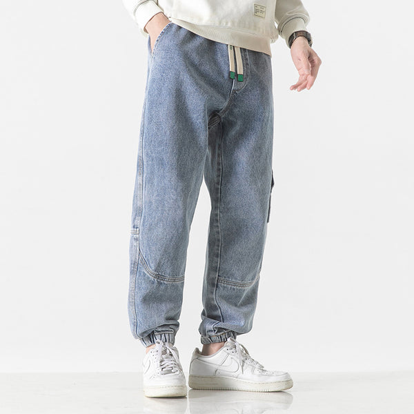Pantalones Hombre Corte Relajado Ajuste Cónico