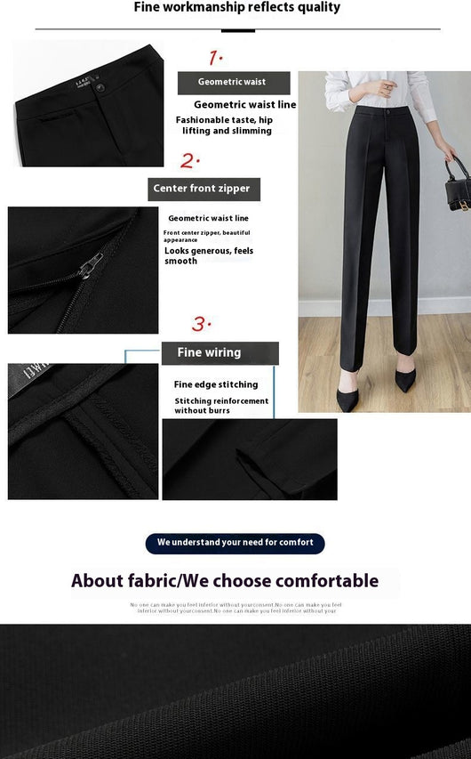 Pantalón de Oficina Recto para Mujer - Traje Profesional - Image 22
