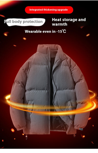 Chamarra Acolchada de Invierno para Hombre con Cuello Alto - Image 15