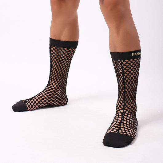 Calcetines de Malla Hueca para Hombre - Diseño Fishnet Japonés - Image 4