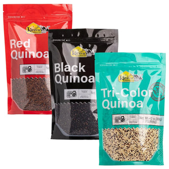 Tripack de Quinuas Karavansay – Negra, Roja y Tricolor - Tekeno