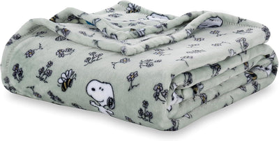 Cobija de felpa Peanuts Velvet Loft Snoopy 140 x 178 cm – Diseño The Flying Ace, oficial y ultra suave - Tekeno