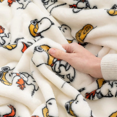 Cobija de felpa Peanuts Velvet Loft Snoopy 140 x 178 cm – Diseño The Flying Ace, oficial y ultra suave - Tekeno