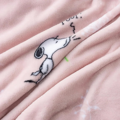 Cobija de felpa Peanuts Velvet Loft Snoopy 140 x 178 cm – Diseño The Flying Ace, oficial y ultra suave - Tekeno