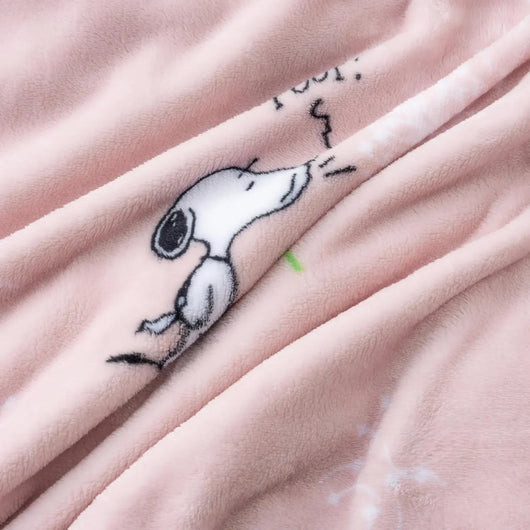 Cobija de felpa Peanuts Velvet Loft Snoopy 140 x 178 cm – Diseño The Flying Ace, oficial y ultra suave - Tekeno
