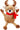 Holiday Plush Pet Toy Fun for Christmas Designs with Squeaker Dog Chew Toy (13" Long Legs Reindeer W/Squeaky Ball) - Tekeno