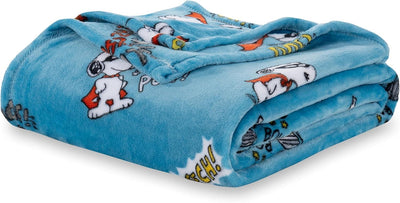 Cobija de felpa Peanuts Velvet Loft Snoopy 140 x 178 cm – Diseño The Flying Ace, oficial y ultra suave - Tekeno