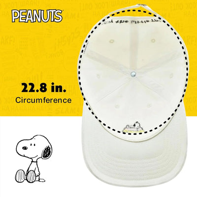 Gorra “Dad Hat” Snoopy de Concept One – Peanuts, 100% algodón, talla única, visera curva - Tekeno