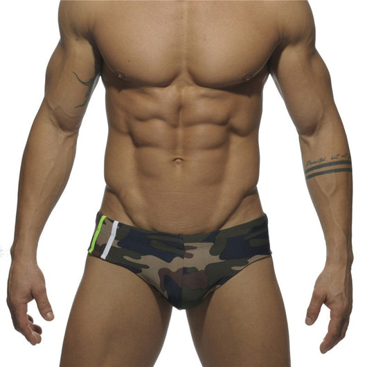 Shorts de Baño Camuflaje Multicolor para Hombre - Image 11