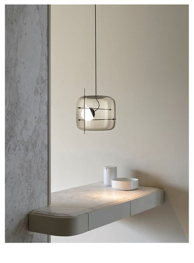 Lámpara de Techo Minimalista Moderna en Vidrio para Dormitorio - Image 12