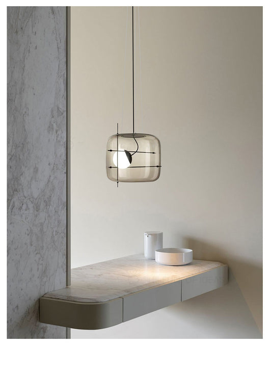 Lámpara de Techo Minimalista Moderna en Vidrio para Dormitorio - Image 12