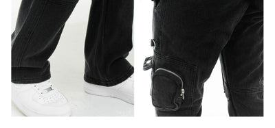Pantalones de Trabajo Funcionales Multibolsillos Corte Recto Otoño - Image 11