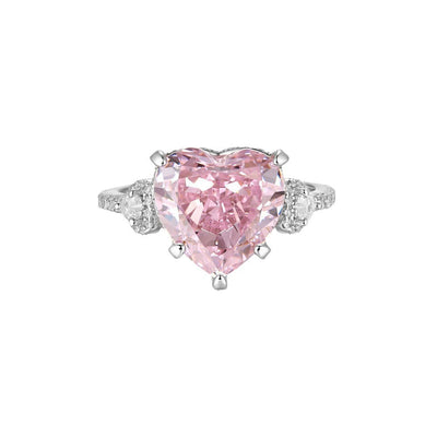 Anillo de Corazón Zirconia Hielo con Pulsera Francesa para Mujer - Image 5